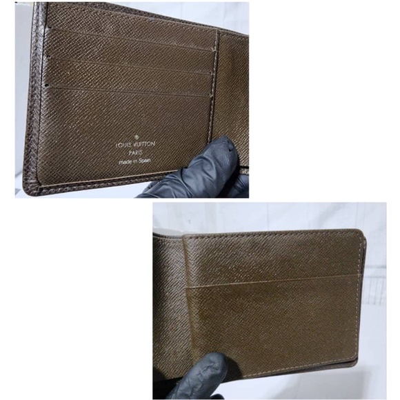 Authentic Louis Vuitton Taiga Bifold Wallet Brown - Picture 7 of 11